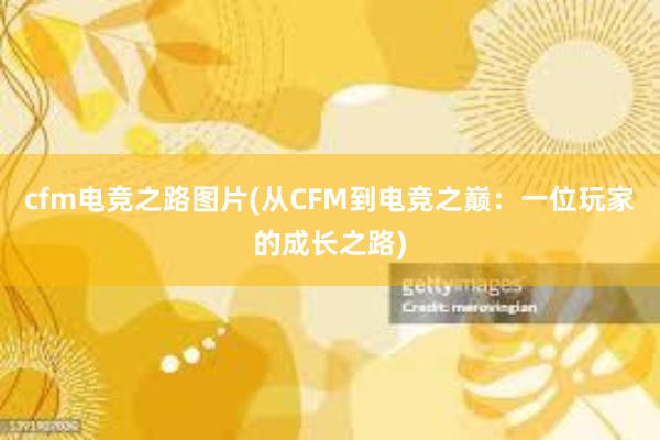 cfm电竞之路图片(从CFM到电竞之巅：一位玩家的成长之路)